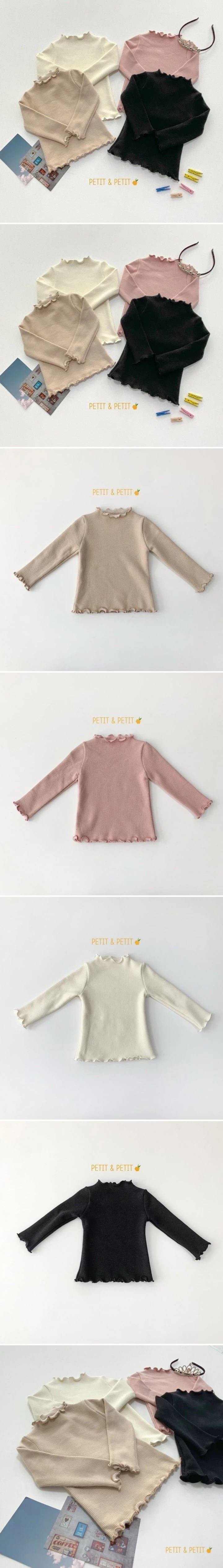 Petit & Petit - Korean Children Fashion - #fashionkids - Fleeced Rib Tee