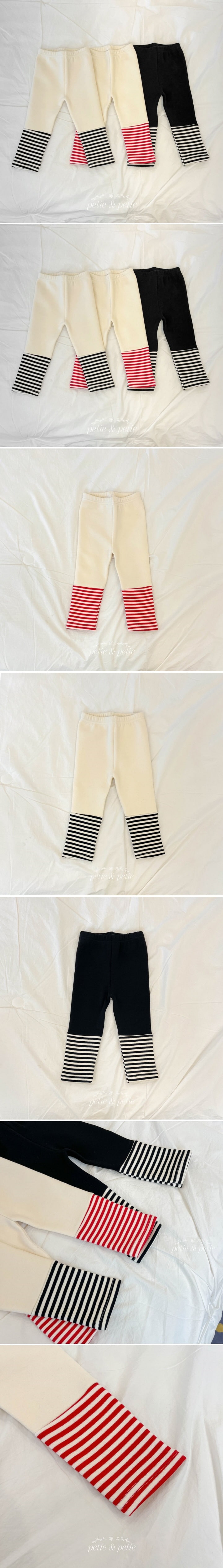 Petit & Petit - Korean Children Fashion - #magicofchildhood - Stripe Colored Leggings