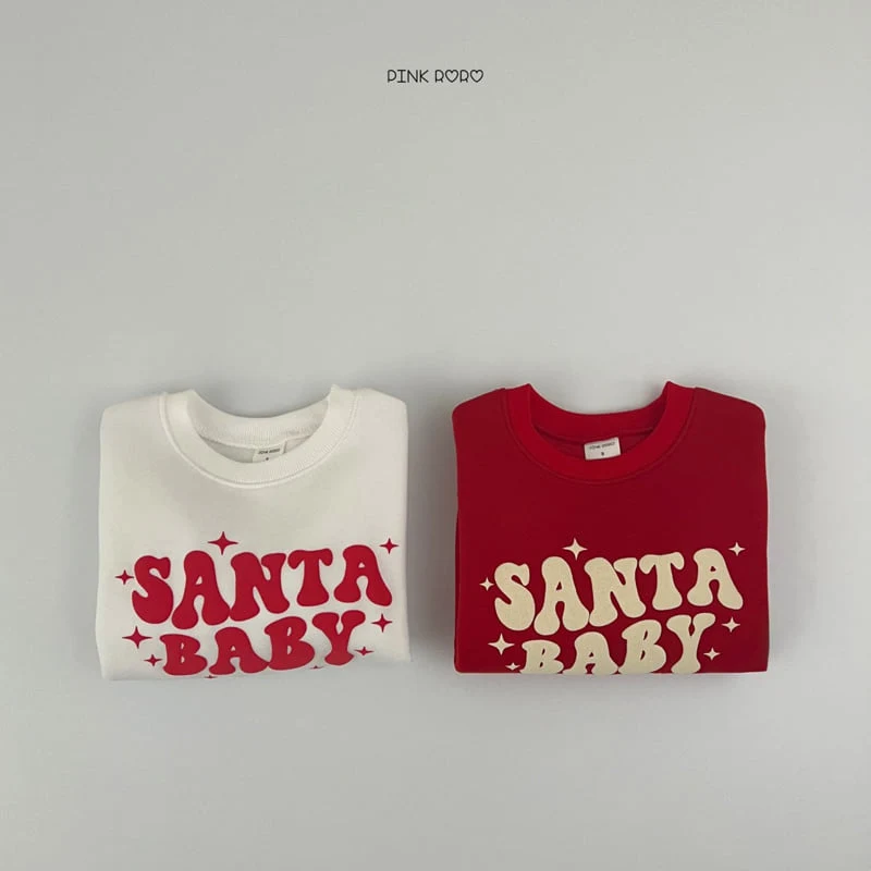 Pinkroro - Korean Children Fashion - #littlefashionista - Santa Baby Fleece Sweatshirts - 8