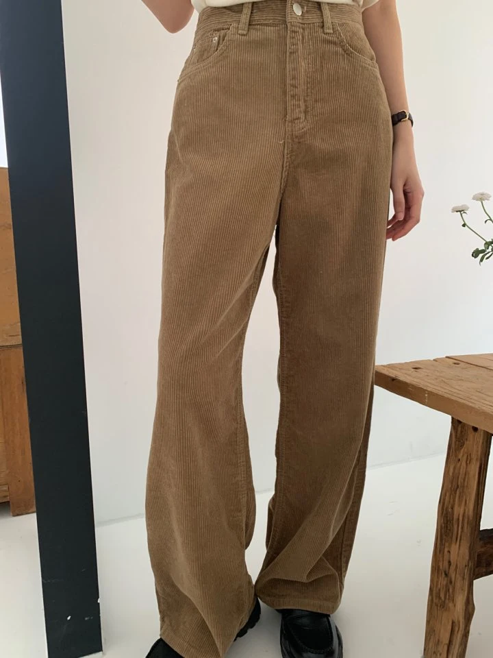 Pomelo - Korean Women Fashion - #momslook - Joy Corduroy Pants