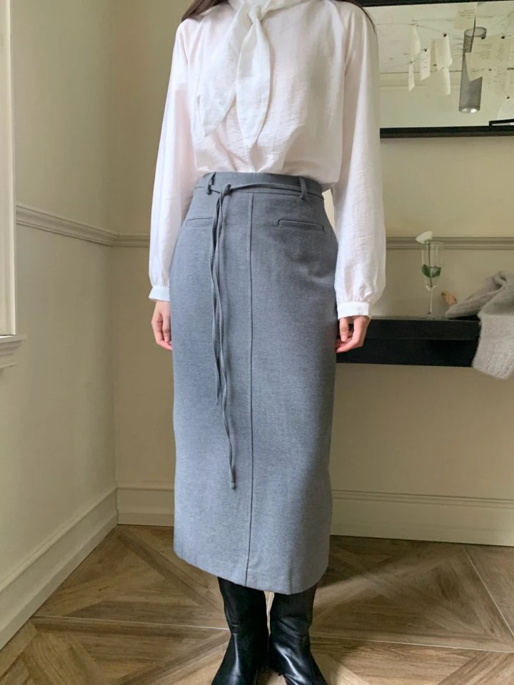 Pomelo - Korean Women Fashion - #vintageinspired - Maxi Wool Skirt - 7