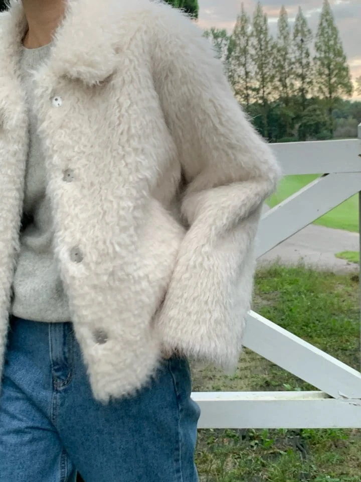 Pomelo - Korean Women Fashion - #womensfashion - Mohair Mustang Jacket - 11