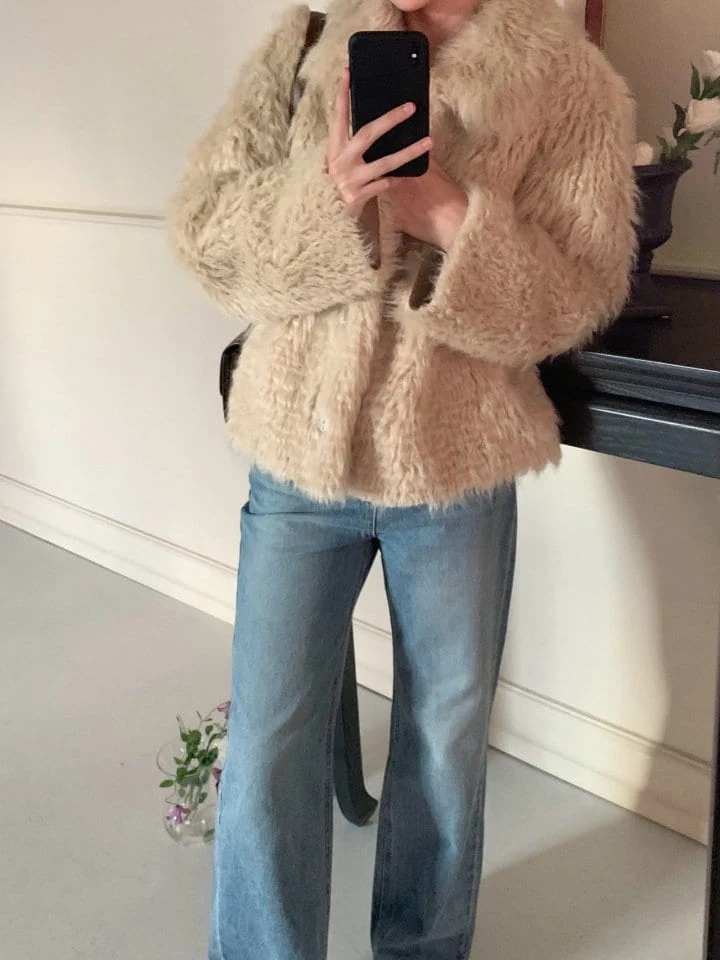 Pomelo - Korean Women Fashion - #womensfashion - Mohair Mustang Jacket - 7