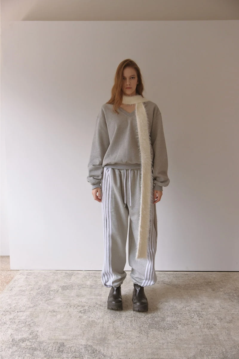 Project Wave - Korean Women Fashion - #womensfashion - 6 Line Track Pants - 4