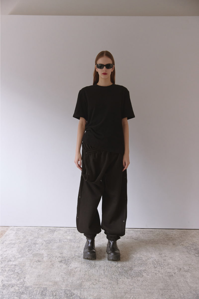 Project Wave - Korean Women Fashion - #momslook - Fleece Snap Pants - 4