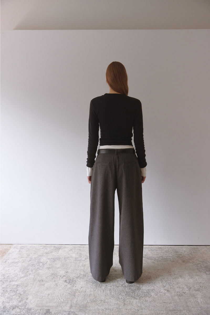 Project Wave - Korean Women Fashion - #womensfashion - Wool Maxi Slacks - 7