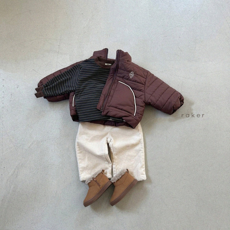 Raker - Korean Children Fashion - #stylishchildhood - Fleece Corduroy Span Pants - 4