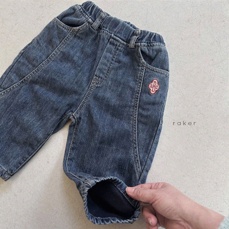 Raker - Korean Children Fashion - #childofig - Clover Denim Bonding Pants