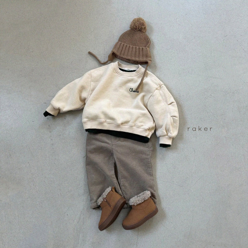 Raker - Korean Children Fashion - #childrensboutique - Fleece Corduroy Span Pants - 5