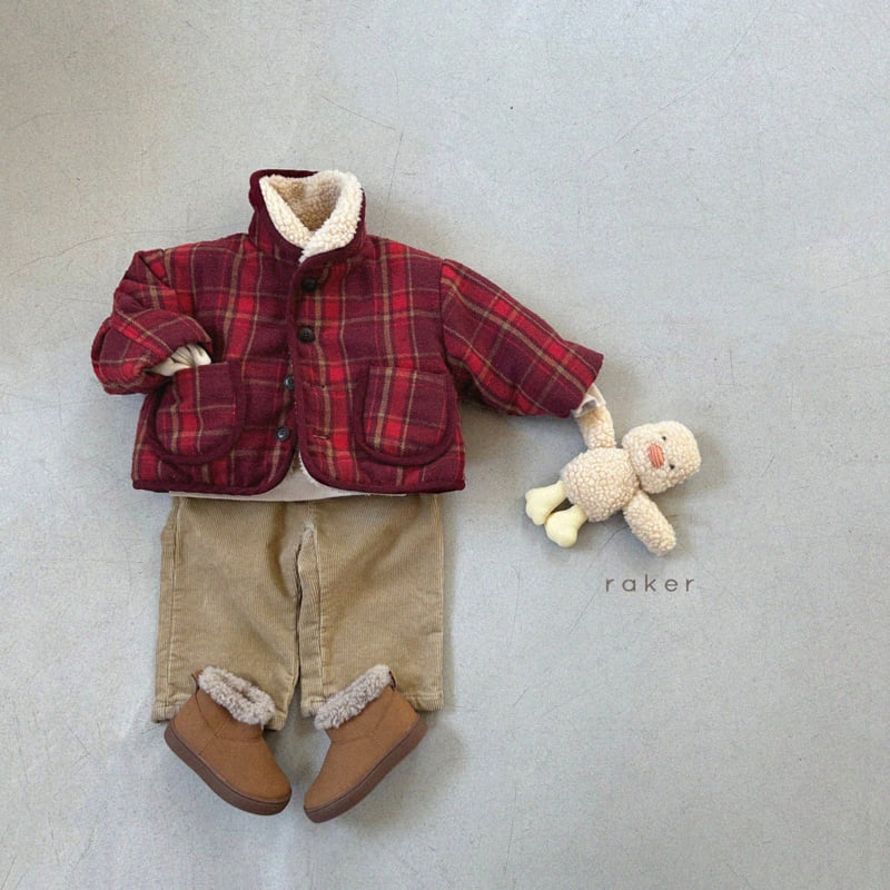 Raker - Korean Children Fashion - #designkidswear - Fleece Corduroy Span Pants - 6