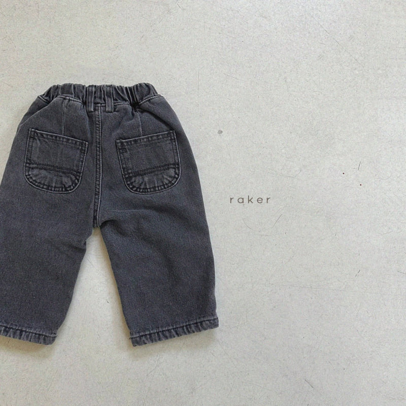 Raker - Korean Children Fashion - #kidsshorts - Square Bonding Pants - 2