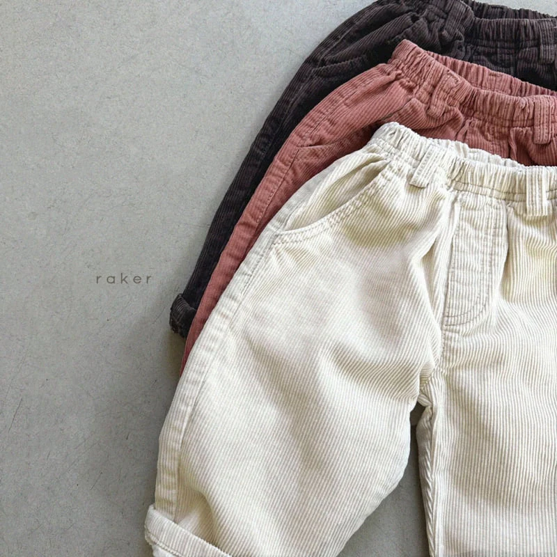 Raker - Korean Children Fashion - #prettylittlegirls - Daily Corduroy Pants - 3