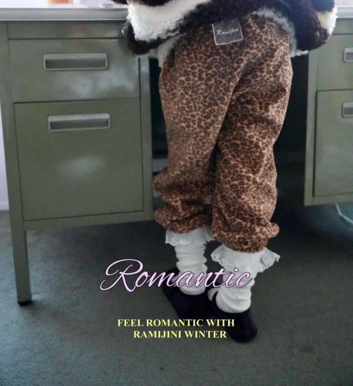 Ramijini - Korean Children Fashion - #toddlerclothing - Leopard Pants