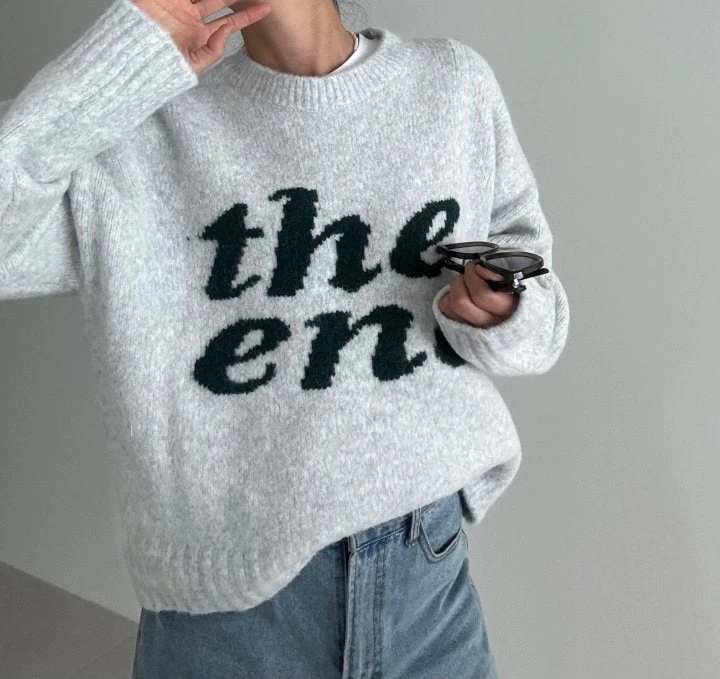 Ripple - Korean Women Fashion - #restrostyle - The End Knit Sweater - 3