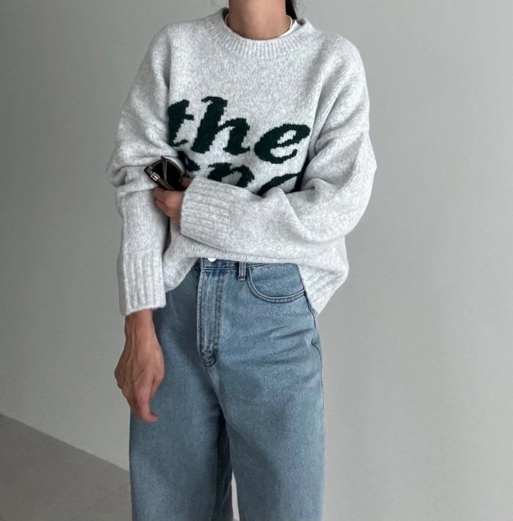 Ripple - Korean Women Fashion - #restrostyle - The End Knit Sweater - 4