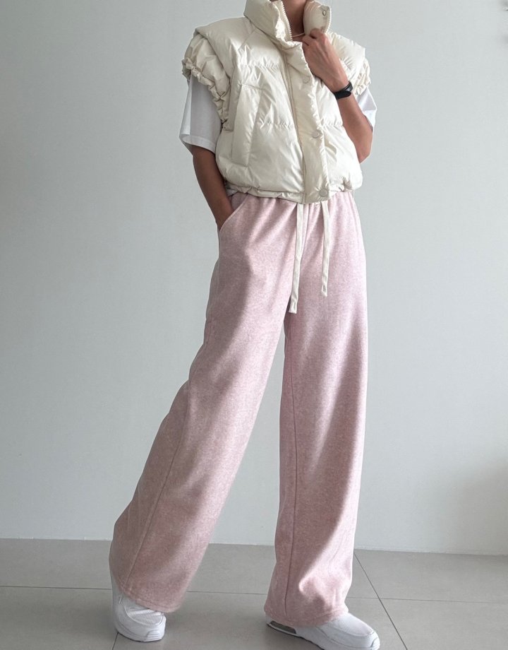 Ripple - Korean Women Fashion - #womensfashion - Pigment Fleece Pants - 3