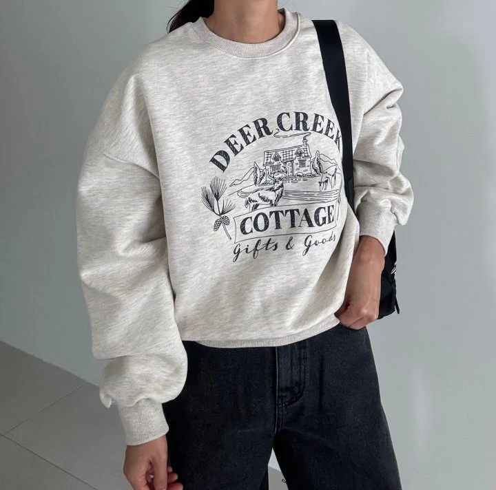 Ripple - Korean Women Fashion - #womensfashion - Cottage Fleece Sweatshirts - 7