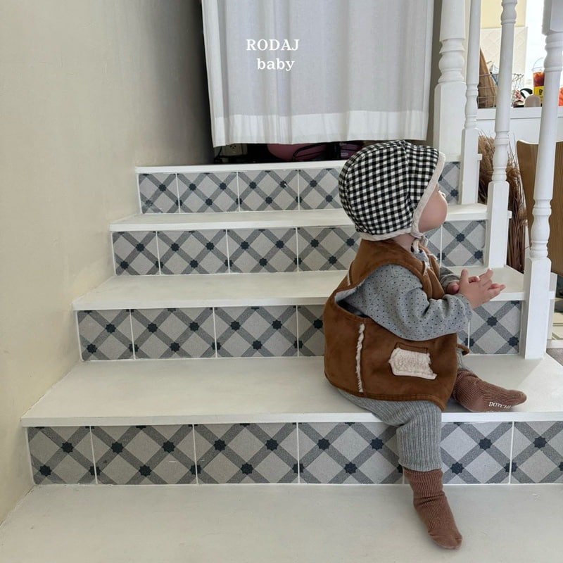 Roda J - Korean Baby Fashion - #babyoutfit - Bebe B Mocha Mustang Vest - 6