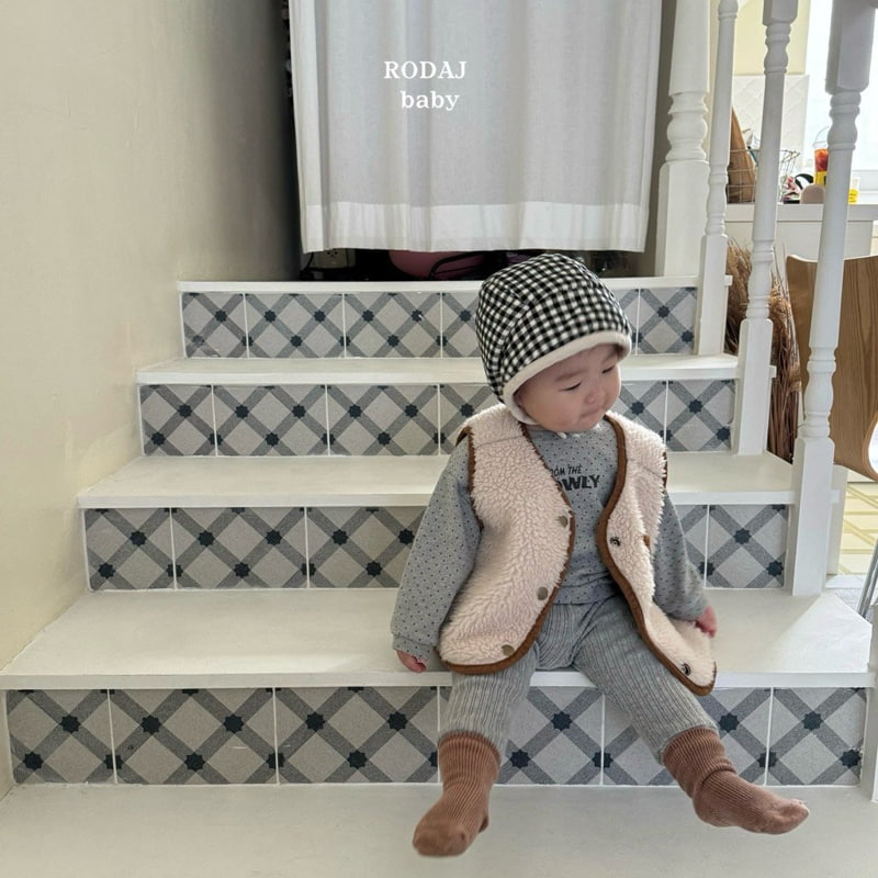 Roda J - Korean Baby Fashion - #onlinebabyboutique - Bebe B Mocha Mustang Vest - 9