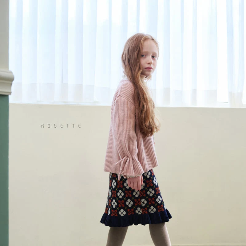 Rosette - Korean Children Fashion - #childofig - Cliff Knit Skirt - 6