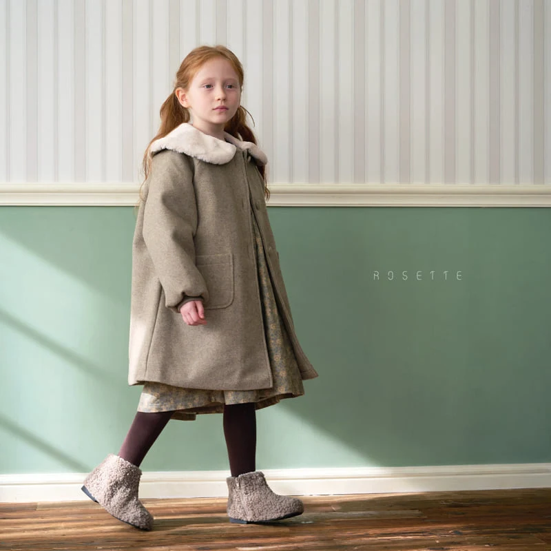 Rosette - Korean Children Fashion - #designkidswear - Ayla collar coat