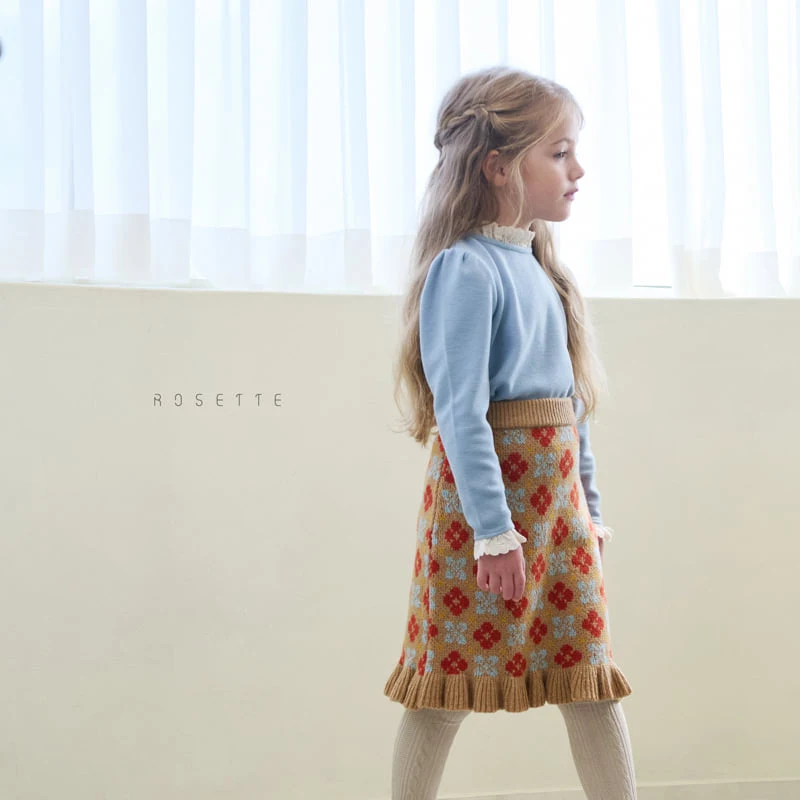 Rosette - Korean Children Fashion - #fashionkids - Cliff Knit Skirt - 10