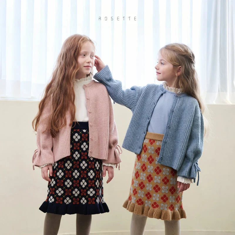 Rosette - Korean Children Fashion - #littlefashionista - Cliff Knit Skirt