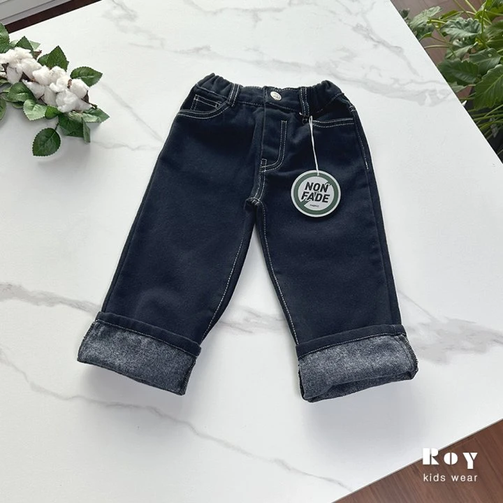 Roy - Korean Baby Fashion - #babyfever - Fleece Non-fade Jeans - 11