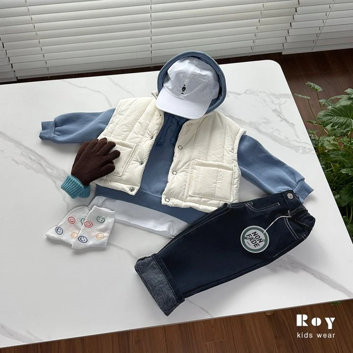 Roy - Korean Baby Fashion - #onlinebabyshop - Fleece Non-fade Jeans - 5