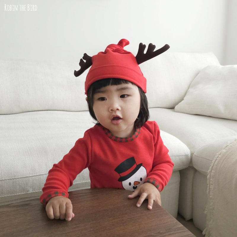 Saerobin - Korean Baby Fashion - #babyootd - Rudolph Hat - 2