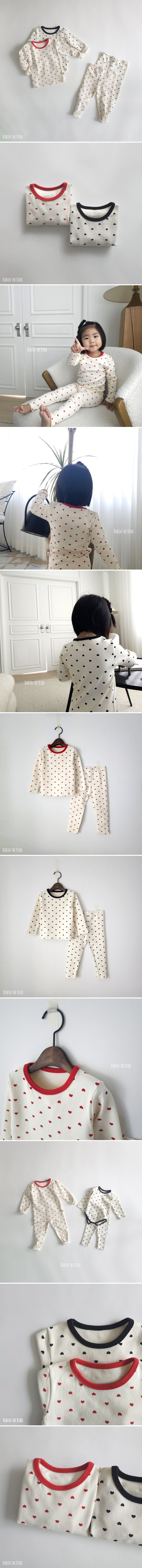 Saerobin - Korean Children Fashion - #childrensboutique - Heart Fleece Easywear