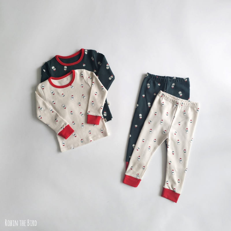 Saerobin - Korean Children Fashion - #fashionkids - Snowman Fleece Easywear