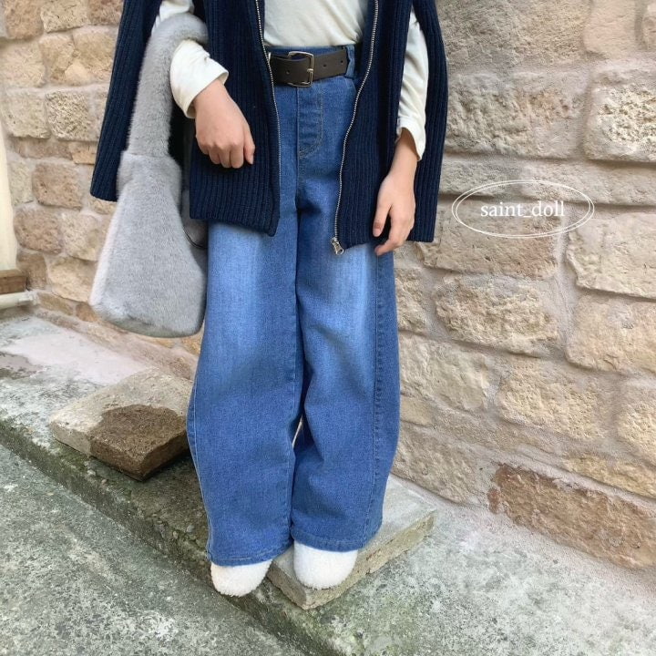 Saint Doll - Korean Children Fashion - #Kfashion4kids - Wide Denim Bootcut Pants - 6