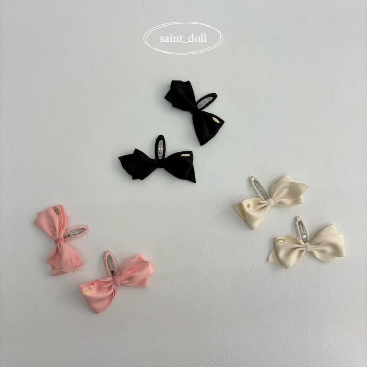 Saint Doll - Korean Children Fashion - #Kfashion4kids - Cute Ribbon Hairclip Set