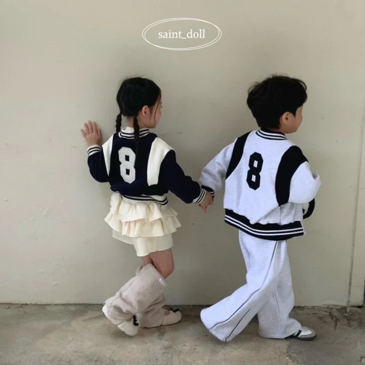 Saint Doll - Korean Children Fashion - #childofig - Eight Baseball Jumper