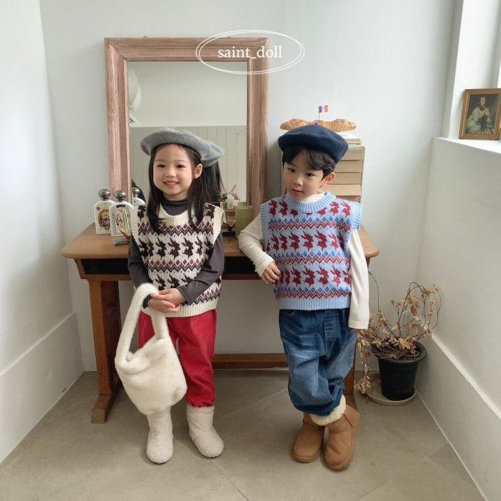 Saint Doll - Korean Children Fashion - #childofig - Gradient Denim Pants - 5