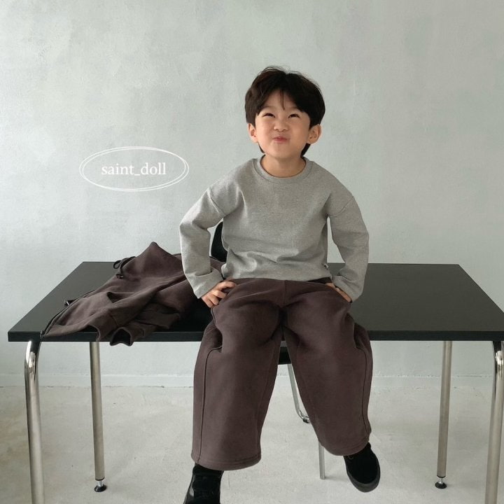 Saint Doll - Korean Children Fashion - #designkidswear - Thick Basic Tee - 11