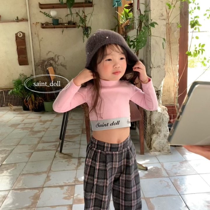 Saint Doll - Korean Children Fashion - #designkidswear - Mockneck Crop Top