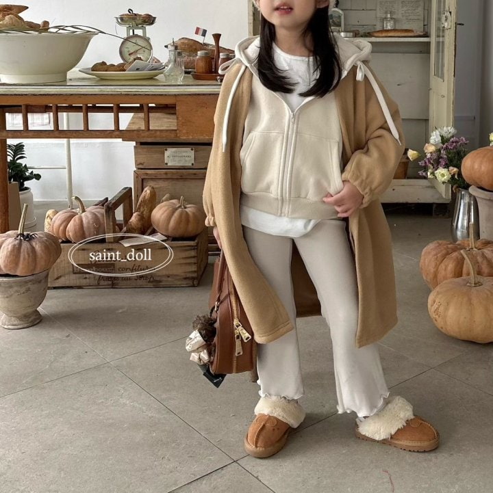 Saint Doll - Korean Children Fashion - #designkidswear - Winter Hooded Zip-up With Mom - 3