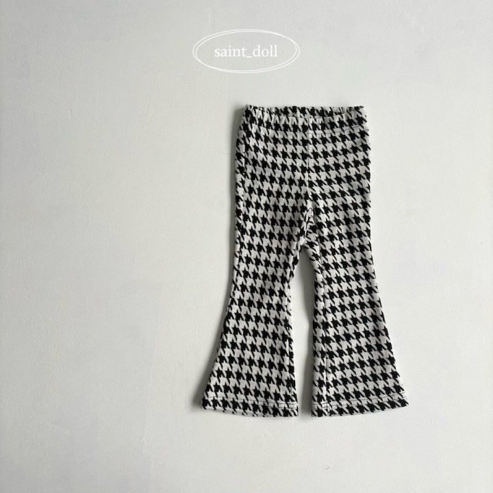 Saint Doll - Korean Children Fashion - #designkidswear - Pattern Bootcut Pants - 4