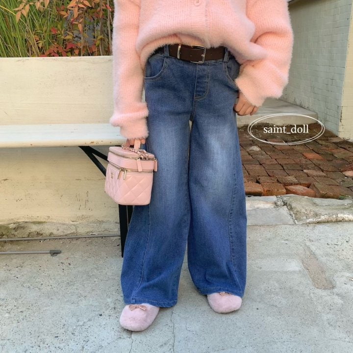 Saint Doll - Korean Children Fashion - #discoveringself - Wide Denim Bootcut Pants