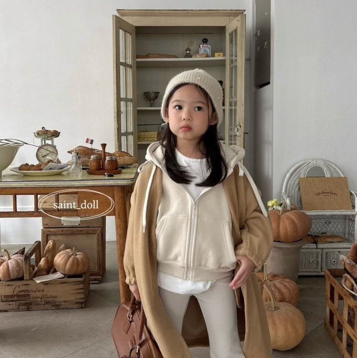 Saint Doll - Korean Children Fashion - #designkidswear - Winter Hooded Zip-up With Mom - 4