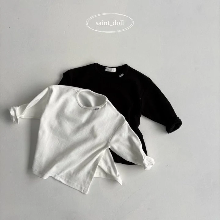 Saint Doll - Korean Children Fashion - #discoveringself - Label Slit Tee With Mom