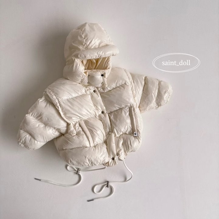 Saint Doll - Korean Children Fashion - #discoveringself - Snowman Hooded Padding - 3