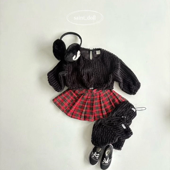 Saint Doll - Korean Children Fashion - #discoveringself - Check Check Skirt - 10