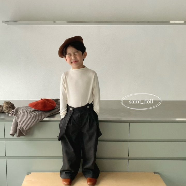 Saint Doll - Korean Children Fashion - #kidsshorts - Basic Turtleneck Tee - 8