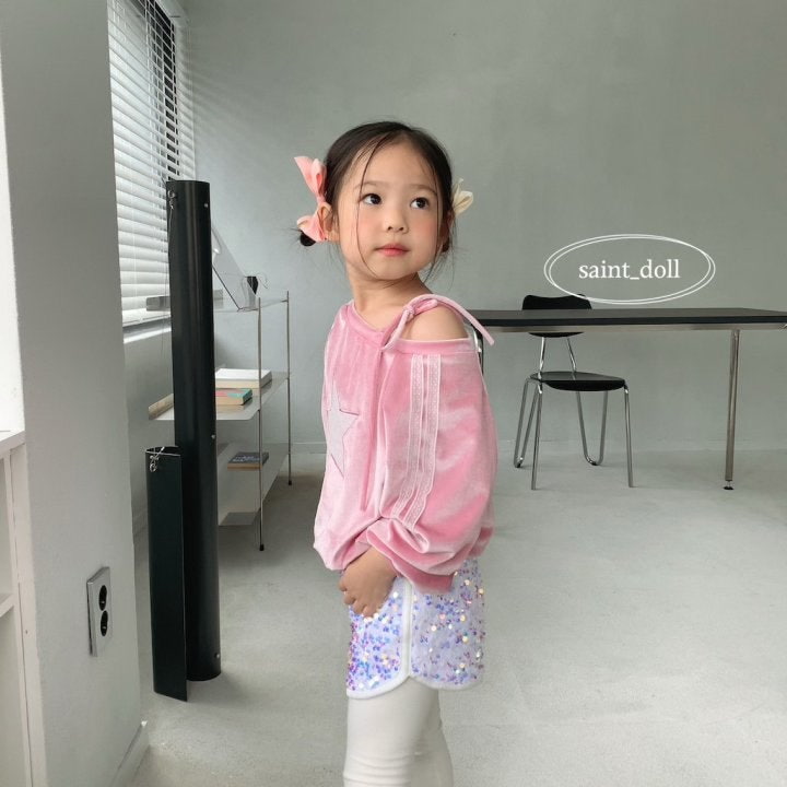 Saint Doll - Korean Children Fashion - #kidzfashiontrend - Twinkle Velvet Sweatshirt - 2