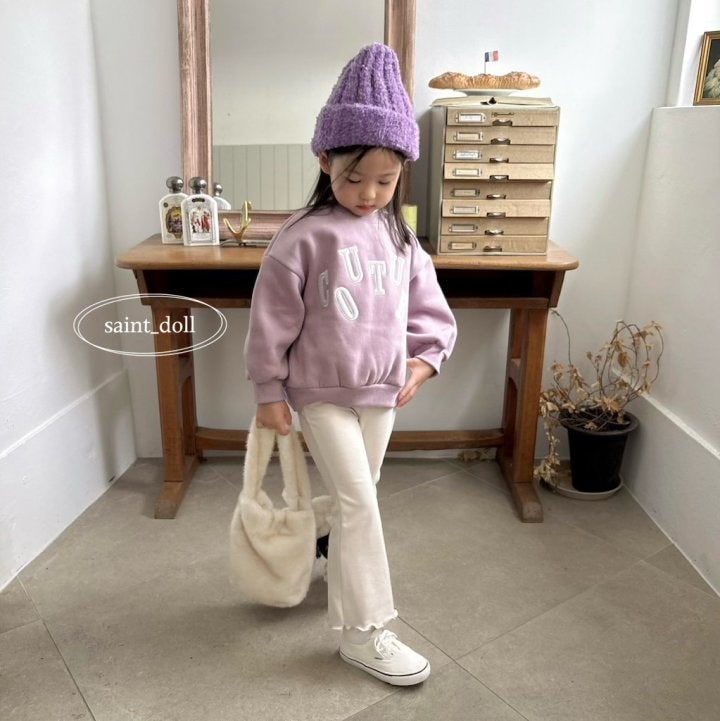 Saint Doll - Korean Children Fashion - #kidzfashiontrend - Label Bootcut Pants - 10