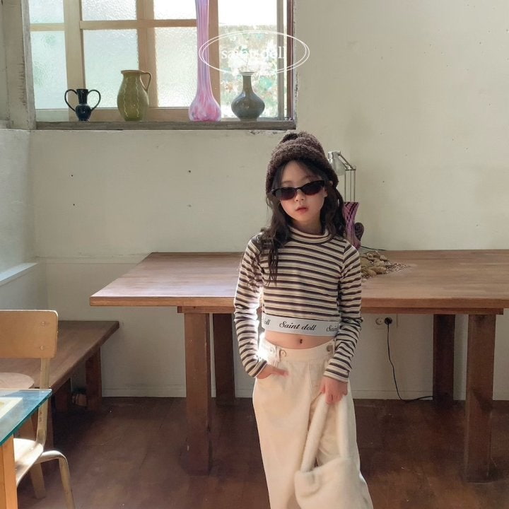 Saint Doll - Korean Children Fashion - #littlefashionista - Mockneck Crop Top - 8