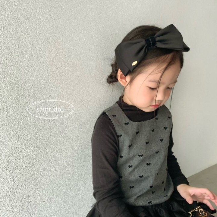 Saint Doll - Korean Children Fashion - #littlefashionista - Logo Ribbon Headband - 4